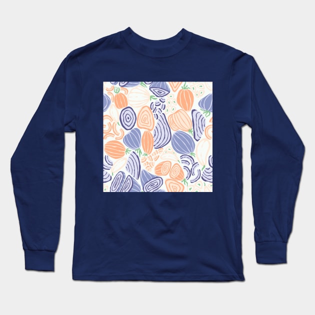 Onions & Garlic 01 Long Sleeve T-Shirt by Karla-Kiky